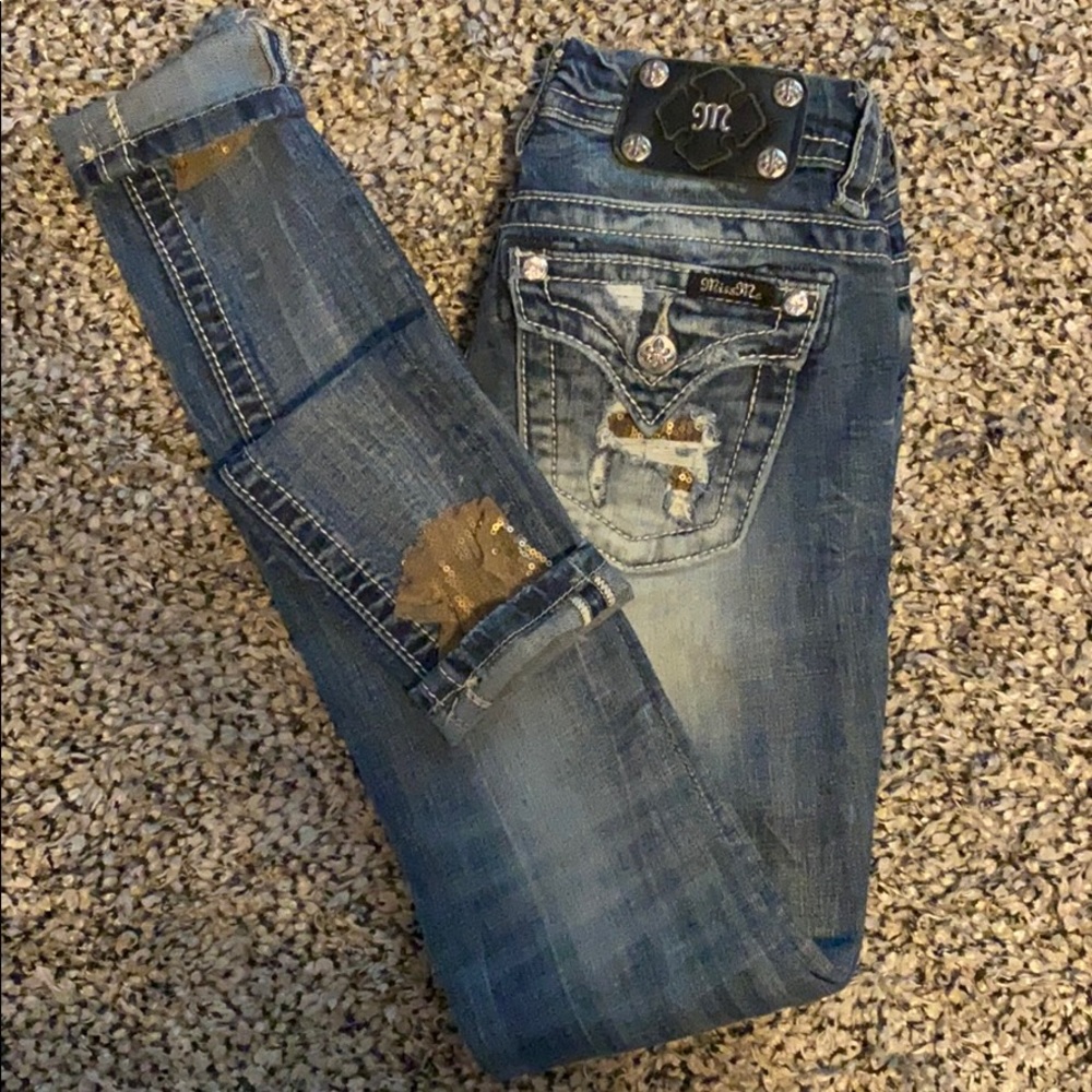 Miss Me Signature Rise Cuffed Skinny Jeans